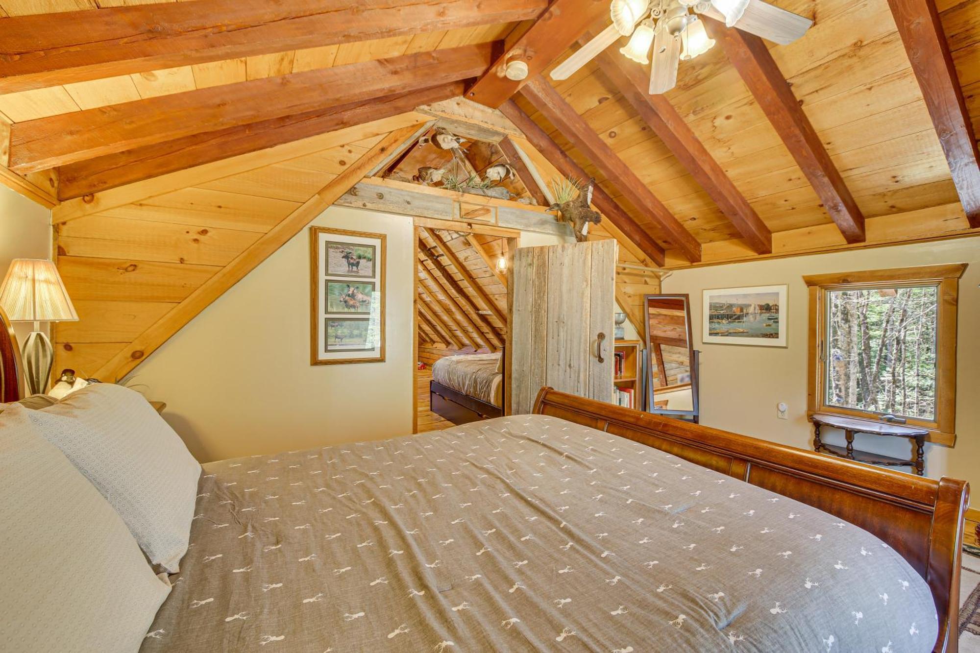 Rustic Searsport Cabin Loft And Sunroom On 10 Acres Ngoại thất bức ảnh