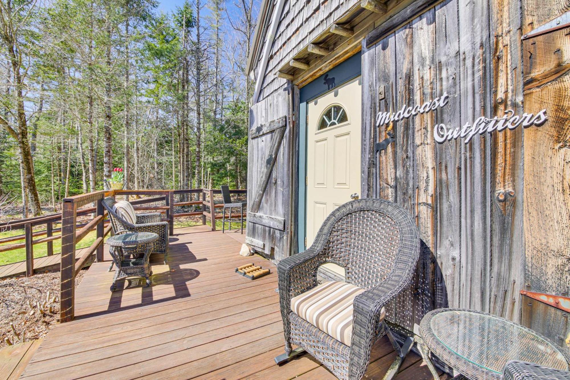 Rustic Searsport Cabin Loft And Sunroom On 10 Acres Ngoại thất bức ảnh