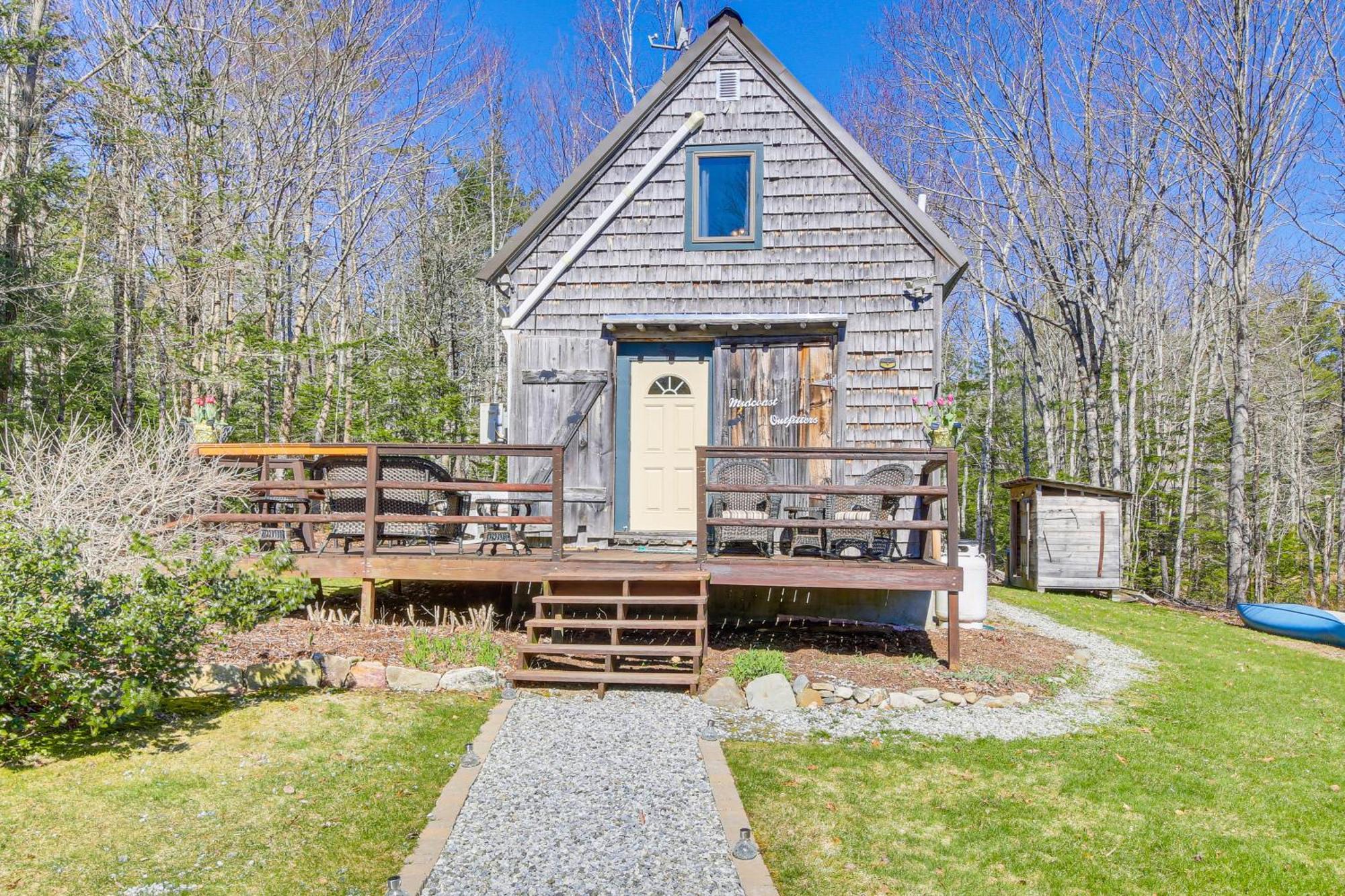 Rustic Searsport Cabin Loft And Sunroom On 10 Acres Ngoại thất bức ảnh