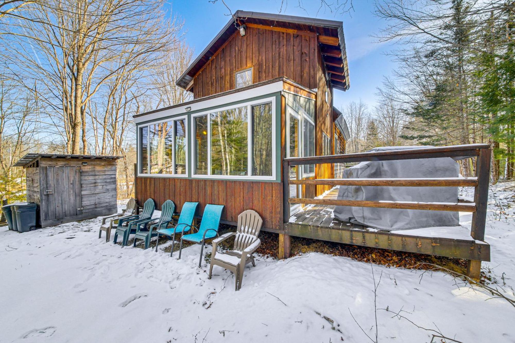 Rustic Searsport Cabin Loft And Sunroom On 10 Acres Ngoại thất bức ảnh